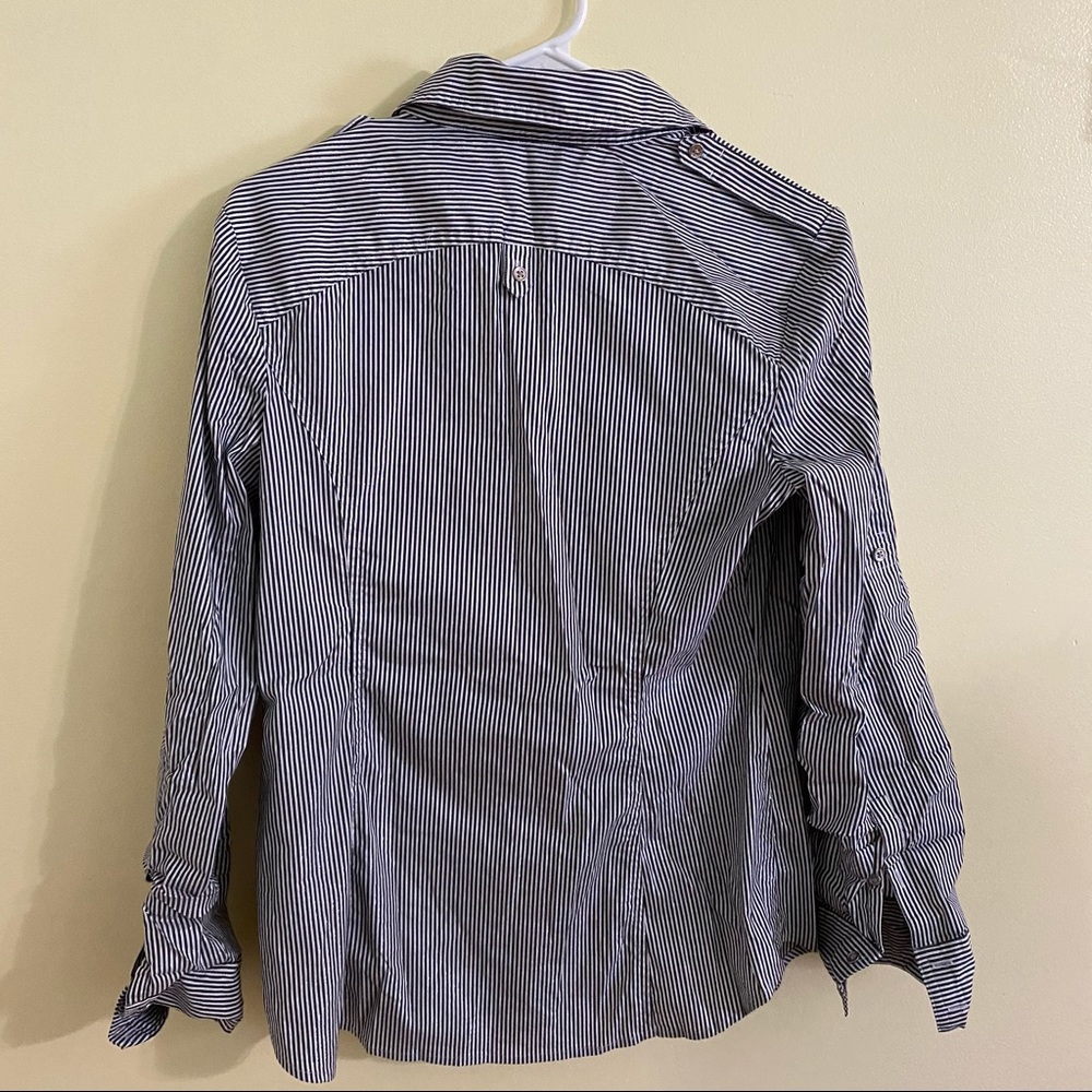 Euc Express Striped Button Down Size L - image 6